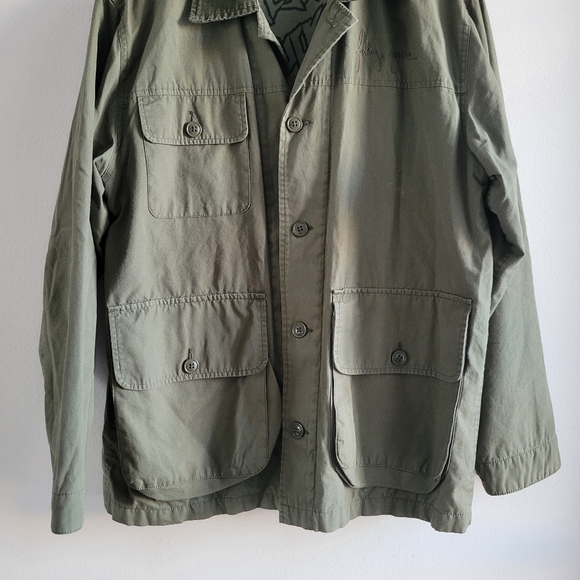 FA Skater Field Style Button Up Patched Graphic Art Jacket - Nude Women - Picture 4 of 12